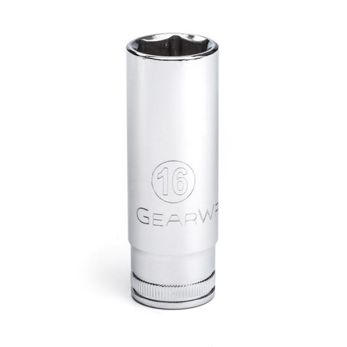 Gearwrench 3/8" Drive 6 Pt Deep Metric Socket 16mm (80398)