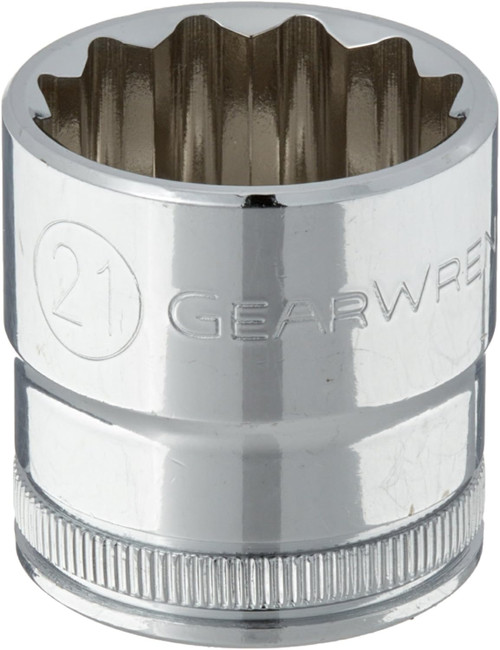 Gearwrench 3/8" Drive 12 Pt Socket 21mm (80597)