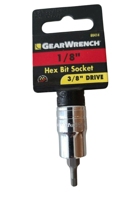 Gearwrench 3/8" Drive Hex Bit Socket 1/8" (80414)