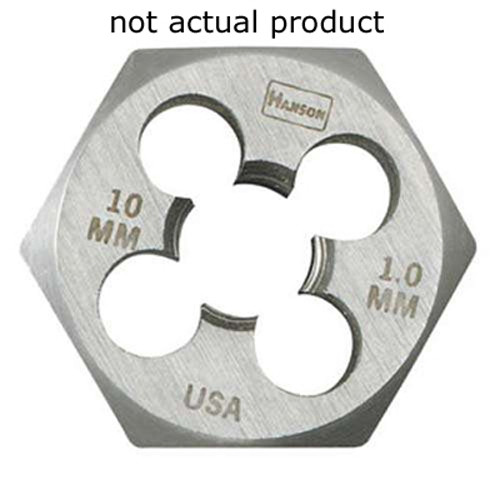 Irwin 3mm - 0.60mm HCS 1" Flat Hex Die (6613)