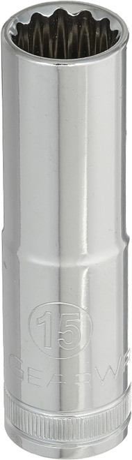 Gearwrench 1/2" Drive 12-Point Deep Socket 15mm (80786)