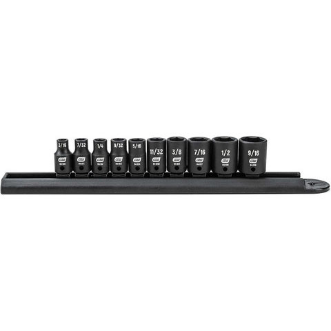 Gearwrench 10 Pc 1/4" Drive SAE Impact Socket Set (84906)