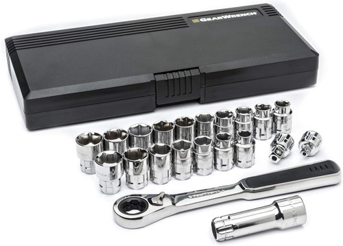 Gearwrench 21 Pc GearRatcheting Socket Set (8921)