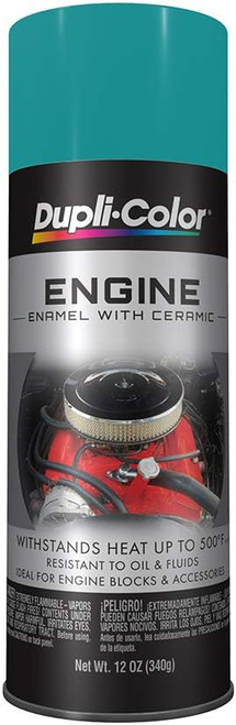 Duplicolor DE1617 Engine Enamel Paint, Ford Green, 12 Oz Can