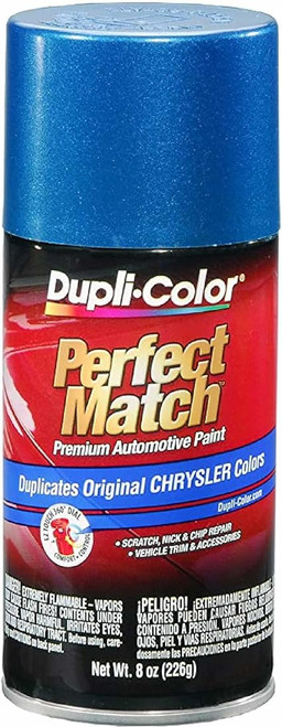 Duplicolor bcc0422 combinação perfeita de tinta automotiva, chrysler intenso azul pérola, lata de aerossol de 8 onças