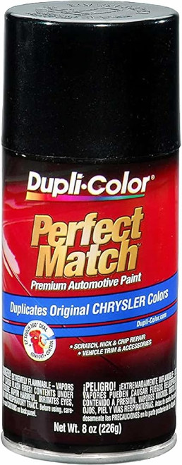 Duplicolor bcc0427 cat otomotif yang sangat cocok, mutiara hitam cemerlang chrysler, kaleng aerosol 8 ons