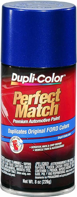 Duplicolor bfm0378 combinação perfeita de tinta automotiva, ford sonic blue pearl, lata de aerossol de 8 onças