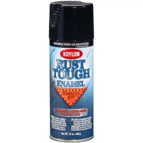 Dupli-Color 12oz Gloss Black Krylon Rust Tough Enamel Paint (RTA9202)