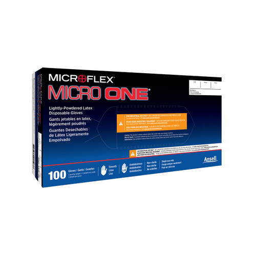 Microflex MO-150M Micro One Light Powder Latex Gloves - Medium