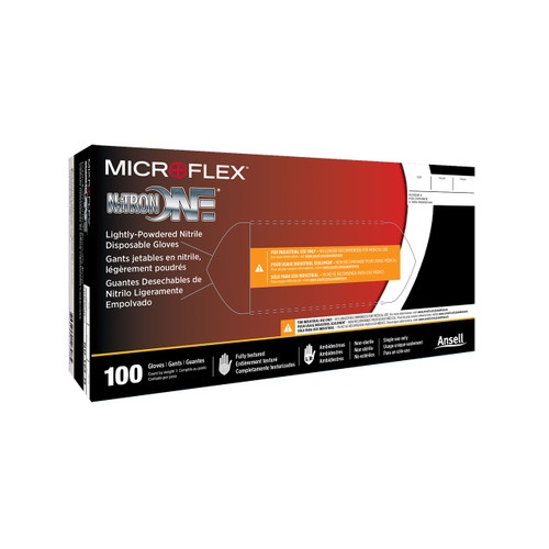 Microflex NO-123L Nitron One Powder Nitrile Gloves - Large