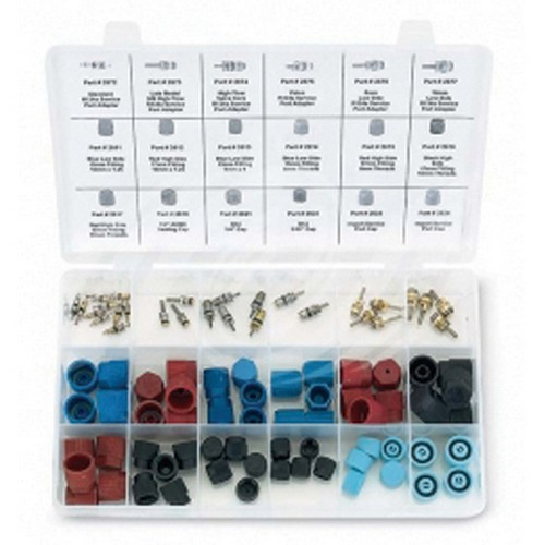 FJC Master Valve Core and Cap Assortment Kit for HVAC and Auto (2683)