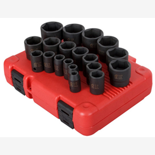 Sunex 2640 1/2 Dr. 19 Pc. SAE Impact Socket Set