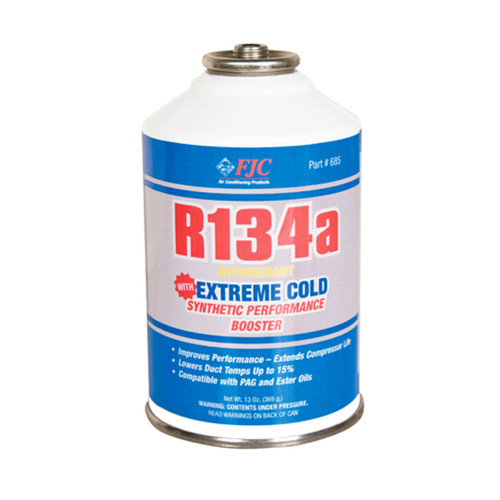 FJC 685 R134a and Extreme Cold Synthetic Performance Booster.  13 oz