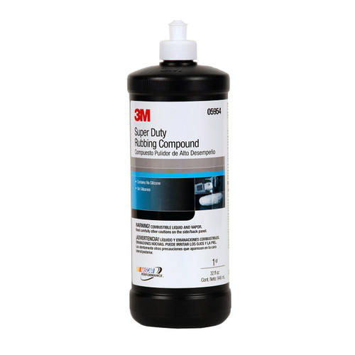 3M 05954 Super Duty Rubbing Compound, 1 Quart