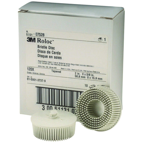 3M 07528 2" White Bristle Disc Coarse