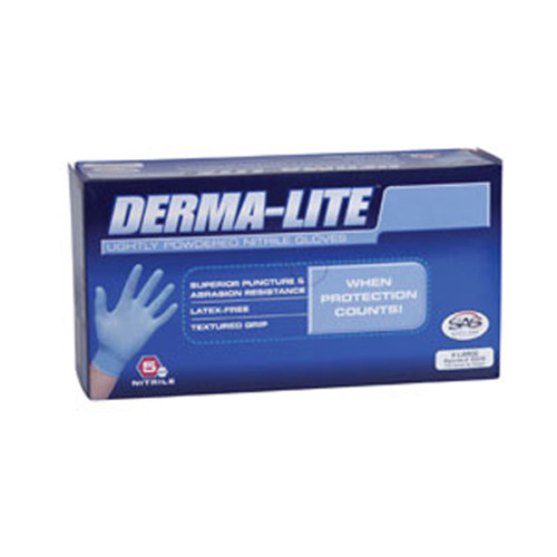 SAS Safety 6608 Derma-Lite Disposable Nitrile Gloves - Large