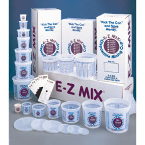 EZ Mix Plastic Cup – 8 oz. each – Paint Bull Supply