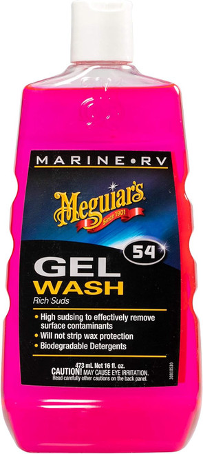 Meguiar's Boat Wash Gel 16 Oz for Marine Surfaces (M5416)