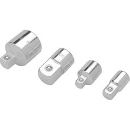 Performance Tool W30934 Chrome Adapter Set, 4 Piece, 1/4" F to 3/8" M, 3/8" F to 1/4" M, 3/8" F to 1/2" M, 1/2" F to 3/8" M