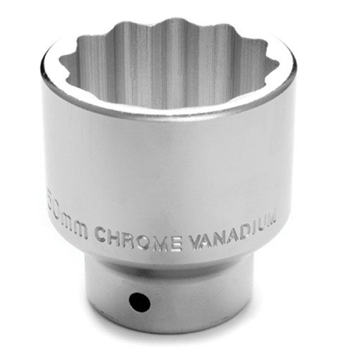 Performance Tool W34850 Chrome Socket, 3/4 Drive, 50mm, 12 Point, Shallow