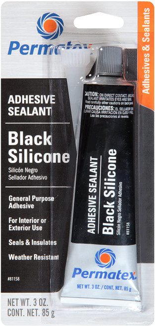 Permatex 81158 #16 Black Silicone Adhesv - Each