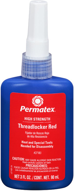Permatex 27183 Hi-Strength Threadlocker Red - Each