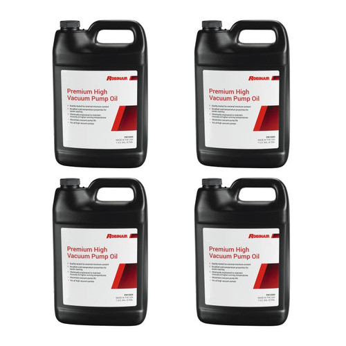 Robinair Premium High Vacuum Pump Oil, 1-Gallon Jug - Case of 4 (13204)