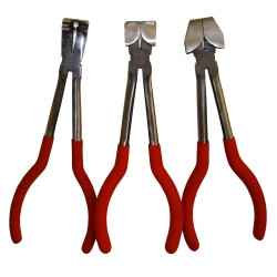 V8 Tools 8689 Tubing Bender Pliers Set, 3 Piece, 3/16", 1/4", 5/16", Compound And 90 Degree Bends, In Pouch