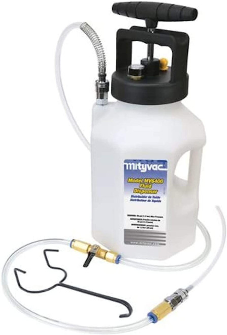 Distributeur de liquide Mityvac de 1 gallon avec pompe manuelle et manomètre (mv6400)