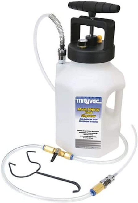 Mityvac vloeistofdispenser van 1 gallon met handmatige pomp en manometer (mv6400)