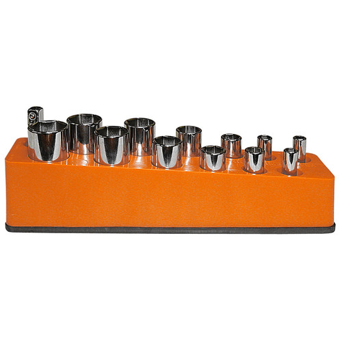 Mechanics Time Saver Solar Orange 13-Hole Deep Socket Organizer (780)