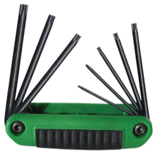 Eklind Tool Company 25581 Juego de llaves Torx plegables ergonómicas de 8 piezas