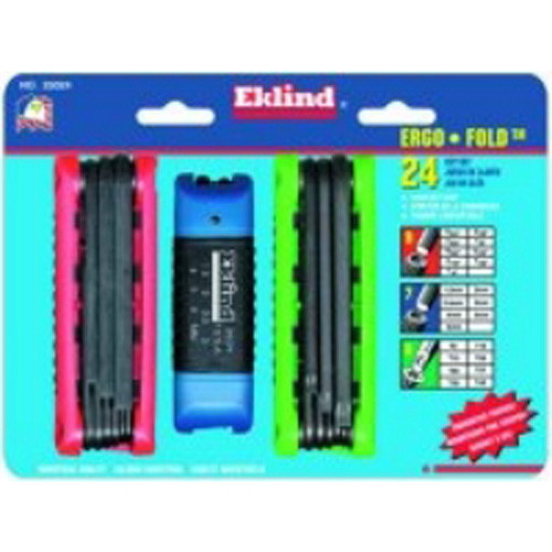 Eklind Tool Company 25024 24 Piece Combination Ergo Fold Hex Key Sets