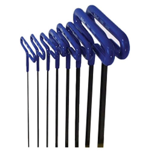 Eklind Tool Company 55168 8 Piece 6" Cushion Grip Metric Hex T-Key Set