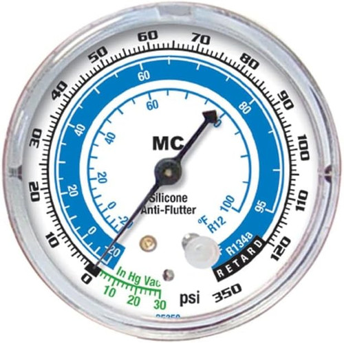 Mastercool A/C Manifold Gauge 2.5" Low-Side R-134A And R-12 Refrigerant (85350)