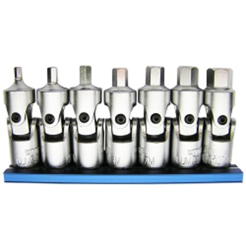 Vim Products UJM400 7 PIece Universal Joint Metric Hex Driver Set, 3mm - 10mm