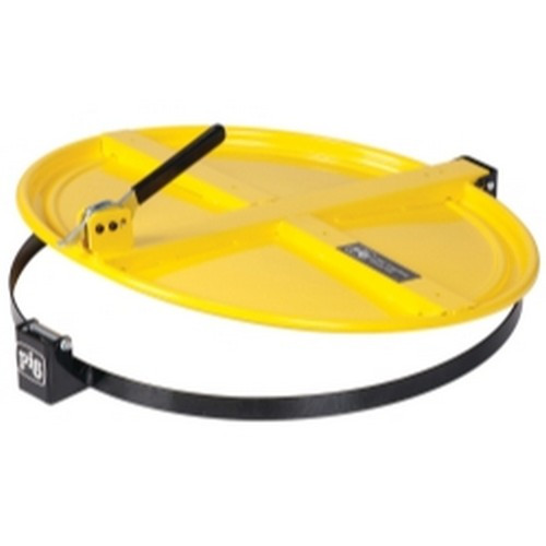 New Pig Corporation DRM659-YW Couvercle de tambour à verrouillage pour porc - pour 55 gallons - Jaune