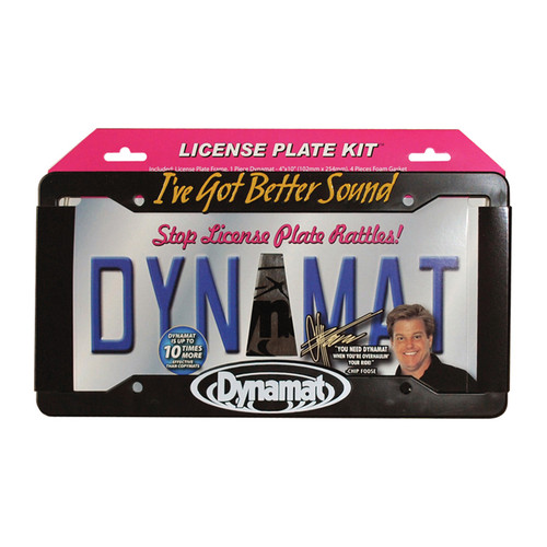 Dynamat Xtreme License Plate Kit Sound Deadener With Foam Gasket (19100)