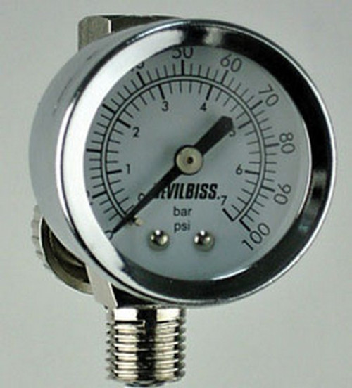 DeVilbiss HAV512 Air Adj. Valve & Gauge 100 PSI