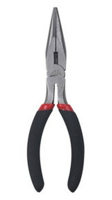 K Tool 51206 Needle Nose Pliers, 6 Long, Bent Nose, with Side Cutter,  Vinyl Grips