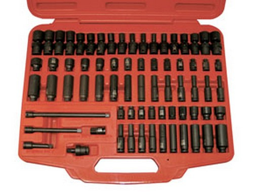 ATD Tools 2271 1/4 Dr. Sae & Metric Impact Socket Set, 71 Pc.