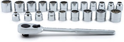 ATD Tools 1222 3/8" Dr. Low Profile 12Pt Socket Set, 22 Pc