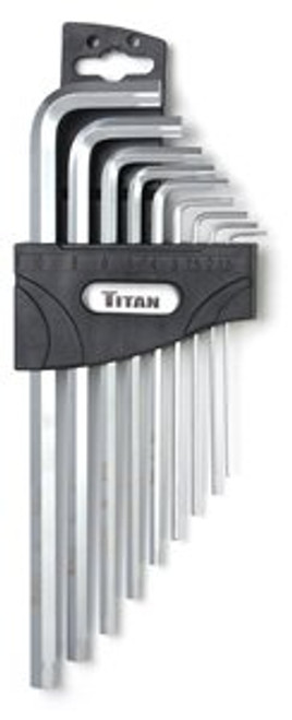 Conjunto de extrator hexagonal métrico Titan Tools 12757 9 peças