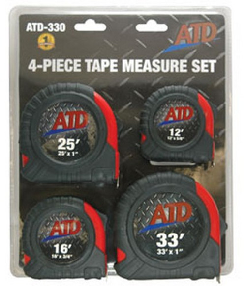 ATD Tools 330 Tape Measure Set, 4pc