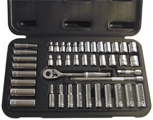 ATD Tools 1200 SAE/Metric 1/4 Dr. Socket Set, 44 pc