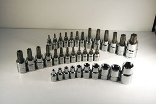 ATD Tools 125 1/4, 3/8 and 1/2 Dr. TORX Bit Set, 35 pc.
