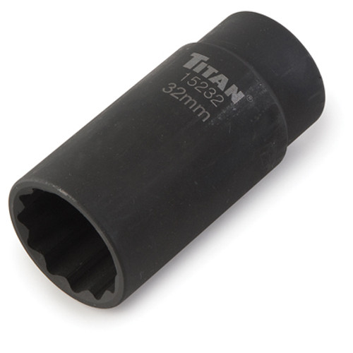 Titan Tools 15232 Axle Nut Socket 1/2" 12Pt 32MM