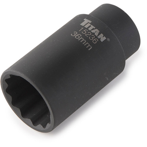 Titan Tools 15236 Axle Nut Socket 1/2" 12Pt 36MM