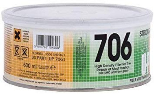 U-POL Products 20Oz Stronghold Plastic Body Filler For Bumper Repair (UP7061)