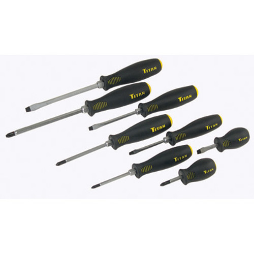 Conjunto de chaves de fenda Titan Tools 17208 de 8 peças